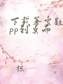 下载华云数字app到桌面