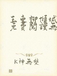 王东柳倾城小说免费阅读无弹窗