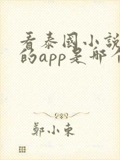 看泰国小说最全的app是哪个