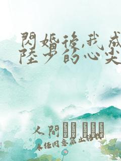 闪婚后,我成了陆少的心尖宠