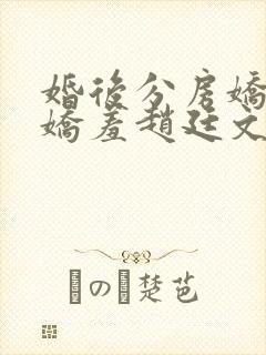 婚后分房娇夫别娇羞赵廷文无删减完整版