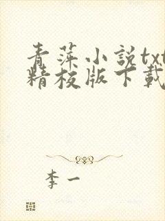 青萍小说txt精校版下载