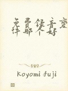 免费录音变声软件哪个好