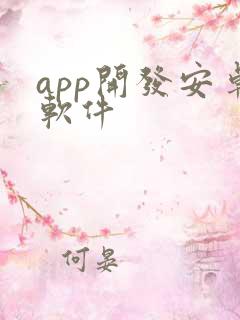 app开发安卓软件