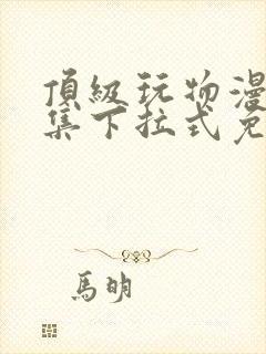 顶级玩物漫画全集下拉式免费观看