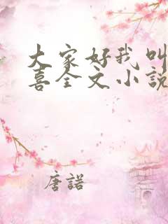 大家好我叫林小喜全文小说