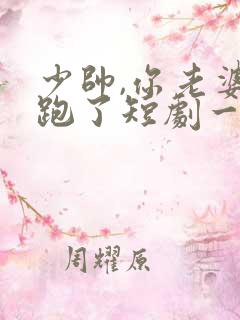 少帅,你老婆又跑了短剧一口气看完