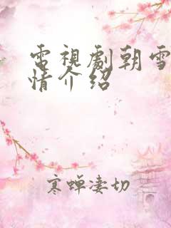 电视剧朝雪录剧情介绍