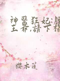 神医狂妃:腹黑王爷,请下榻 小说