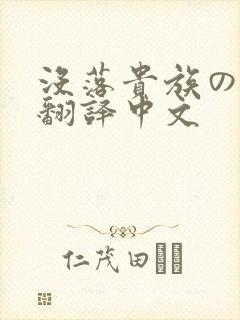 没落贵族の琉璃翻译中文
