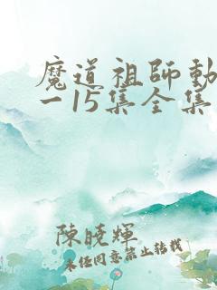 魔道祖师动漫1一15集全集