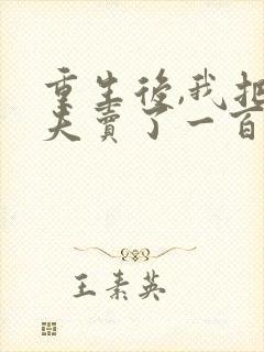 重生后,我把渣夫卖了一百万全集版