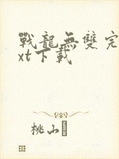 战龙无双完本txt下载