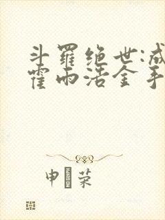 斗罗绝世:成为霍雨浩金手指