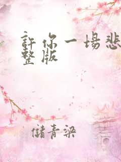 许你一场悲欢完整版