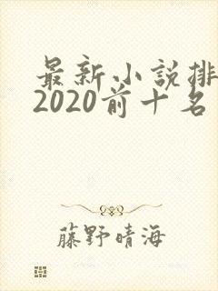 最新小说排行榜2020前十名