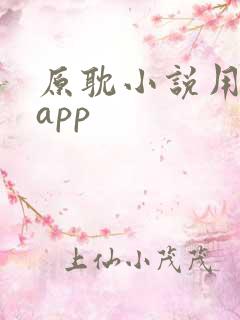 原耽小说用什么app