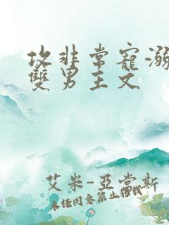 攻非常宠溺受的双男主文