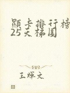 显卡排行榜2025天梯图