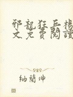 邪龙狂兵杨飞全文免费阅读全文