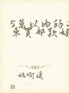 5万以内的二手车买哪款好