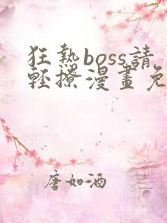 狂热boss请轻撩漫画免费下拉式