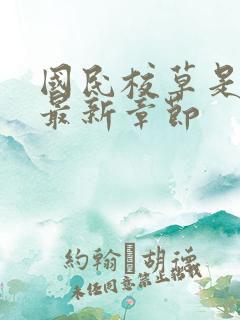 国民校草是女生最新章节