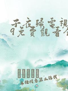 子夜归电视剧29免费观看全集高清