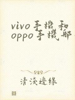 vivo手机和oppo手机哪个更好一些