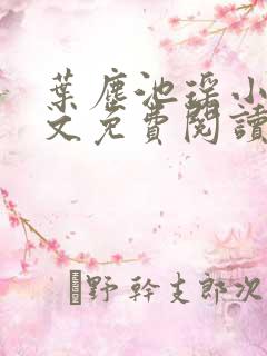 叶尘池瑶小说全文免费阅读最新章节