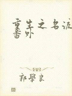 重生之名流巨星番外