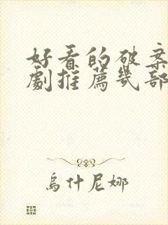 好看的破案电视剧推荐几部