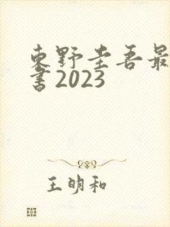 东野圭吾最新的书2023
