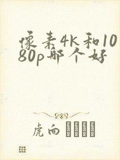 像素4k和1080p哪个好