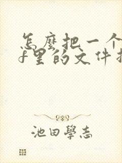 怎么把一个pdf里的文件拆分