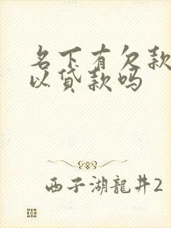 名下有欠款还可以贷款吗