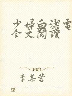 少妇白洁电子书全文阅读