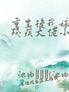 重生后我嫁给了残疾大佬小说