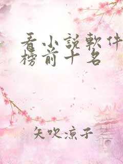 看小说软件排行榜前十名