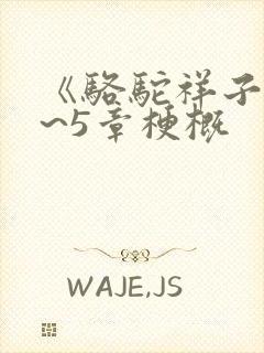 《骆驼祥子》1~5章梗概