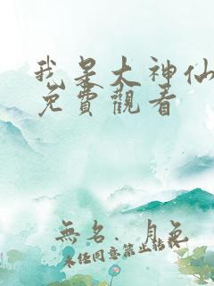我是大神仙在线免费观看