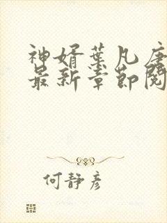 神婿叶凡唐若雪最新章节阅读