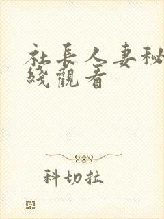 社长人妻秘书在线观看