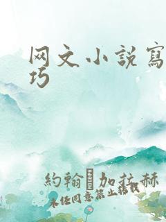 网文小说写作技巧