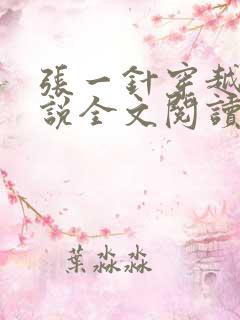 张一针穿越的小说全文阅读