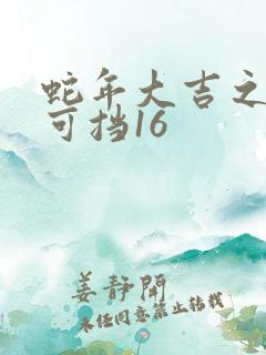 蛇年大吉之婚不可挡16