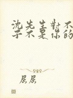 沈先生对不起孩子不是你的短剧免费观看