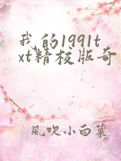 我的1991txt精校版奇书网