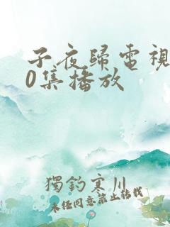 子夜归电视剧40集播放