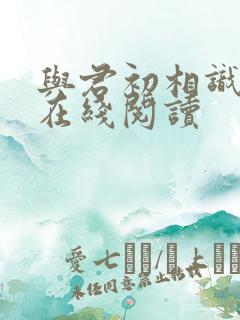 与君初相识全文在线阅读